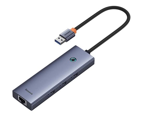 4in1 Hub Baseus  UltraJoy USB-A to USB 3.0 + RJ45 (space grey) USB / Type-C Hub