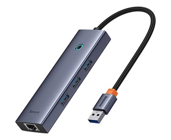 4in1 Hub Baseus  UltraJoy USB-A to USB 3.0 + RJ45 (space grey) USB / Type-C Hub