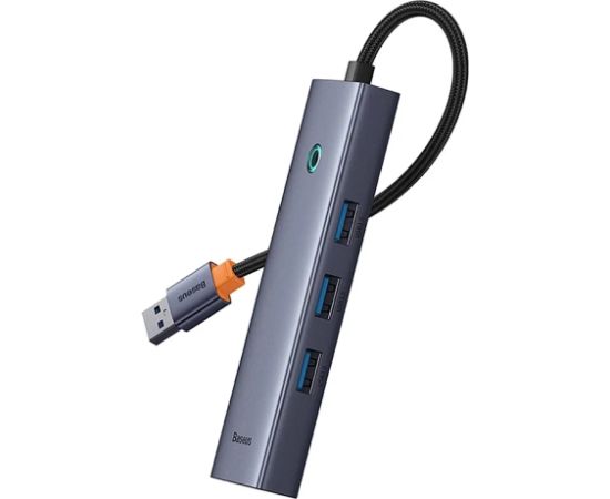4in1 Hub Baseus  UltraJoy USB-A to USB 3.0 + RJ45 (space grey) USB / Type-C Hub