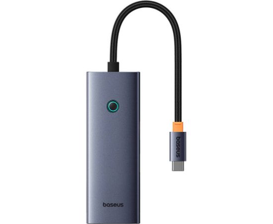 Hub 5in1 Baseus UltraJoy 5-Port (4xUSB 3.0,  PD) grey USB / Type-C Hub Hub 5in1 Baseus UltraJoy 5-Port (4xUSB 3.0,  PD) grey USB / Type-C Hub