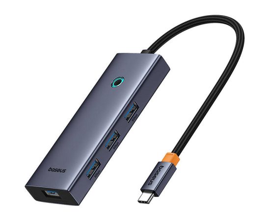 Hub 5in1 Baseus UltraJoy 5-Port (4xUSB 3.0,  PD) grey USB / Type-C Hub Hub 5in1 Baseus UltraJoy 5-Port (4xUSB 3.0,  PD) grey USB / Type-C Hub