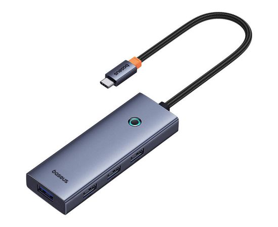 Hub 5in1 Baseus UltraJoy 5-Port (4xUSB 3.0,  PD) grey USB / Type-C Hub Hub 5in1 Baseus UltraJoy 5-Port (4xUSB 3.0,  PD) grey USB / Type-C Hub