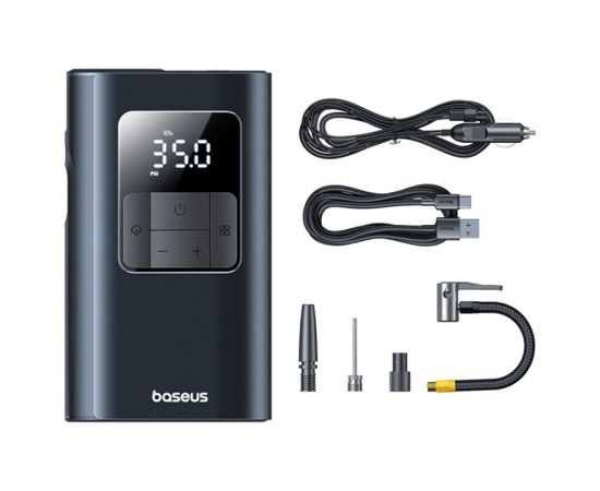Baseus PrimeTrip VA1 2-in-1 pump with flashlight black Citi auto piederumi