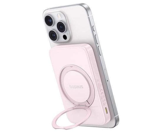 Baseus powerbank with stand PicoGo Qi2 5000mAh 20W (pink) Power-банки