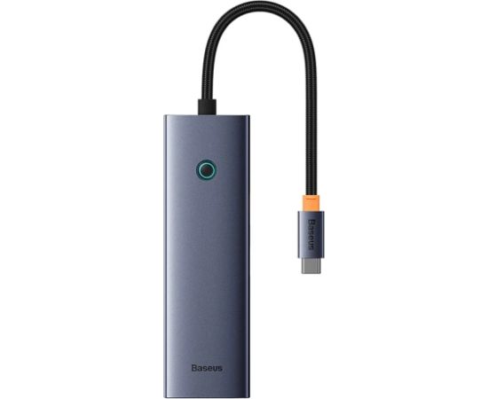 6in1 Hub Baseus  UltraJoy USB-C do HDMI4K@30Hz1+3xUSB 3.0+PD+RJ45 (space grey) Usb HUB