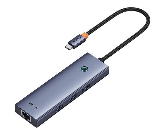 6in1 Hub Baseus  UltraJoy USB-C do HDMI4K@30Hz1+3xUSB 3.0+PD+RJ45 (space grey) Usb HUB