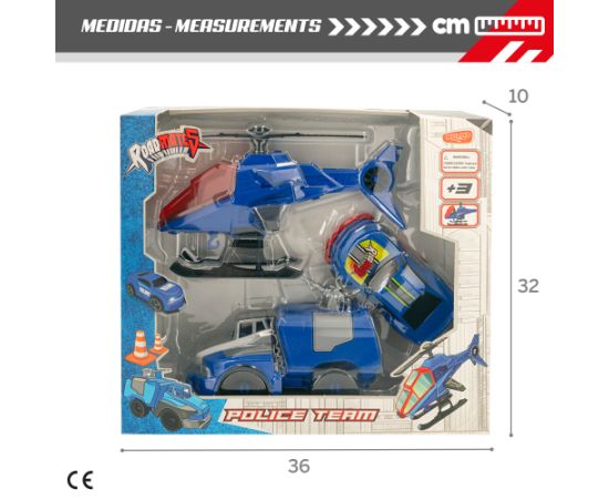 Molmo Toys Полицейской машина, автоцистерна, вертолет CB47281 Машины и аксессуары