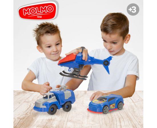 Molmo Toys Полицейской машина, автоцистерна, вертолет CB47281 Машины и аксессуары