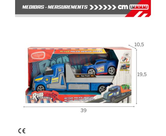 Molmo Toys Авто трейлер с машиной, инерция 36 cm CB47280 Машины и аксессуары