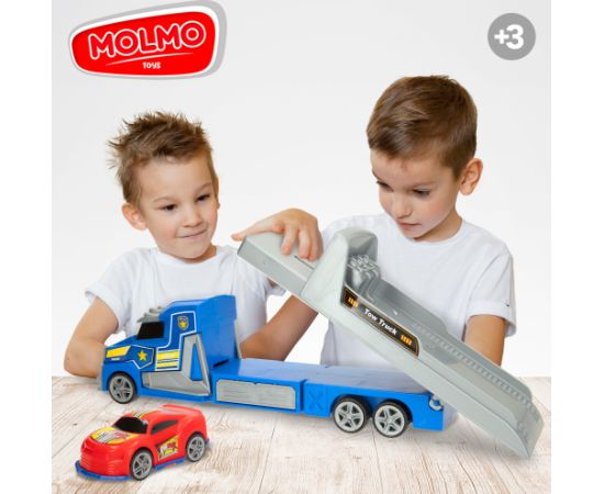 Molmo Toys Авто трейлер с машиной, инерция 36 cm CB47280 Машины и аксессуары