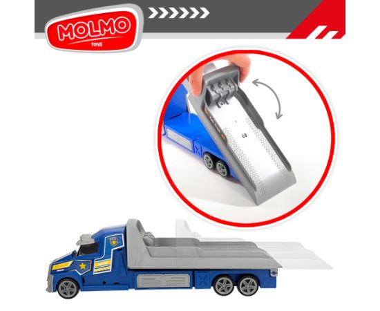 Molmo Toys Авто трейлер с машиной, инерция 36 cm CB47280 Машины и аксессуары