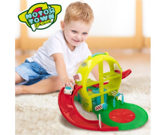 Speed & Go Autostāvvieta mazuļiem Motor Town ar  plastmasas mašīnu no 18 men. CB46811 Mašīnas un piederumi