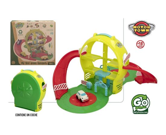 Speed & Go Autostāvvieta mazuļiem Motor Town ar  plastmasas mašīnu no 18 men. CB46811 Mašīnas un piederumi