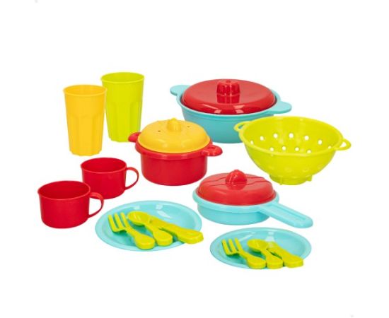 Trauku komplekts bērniem  plastmasa 16 gb. CB45715 Bērnu rotaļu mēbeles