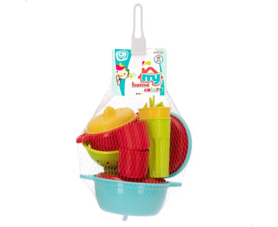 Trauku komplekts bērniem  plastmasa 16 gb. CB45715 Bērnu rotaļu mēbeles