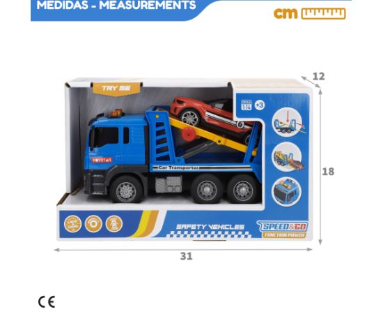 Speed & Go Autoevakuātors ar mašīnu (gaisma, skaņa) 26 cm CB39062 Mašīnas un piederumi