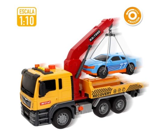 Speed & Go Autokrāns ar mašīnu (gaisma, skaņa, inerce) 33 cm CB39058 Mašīnas un piederumi