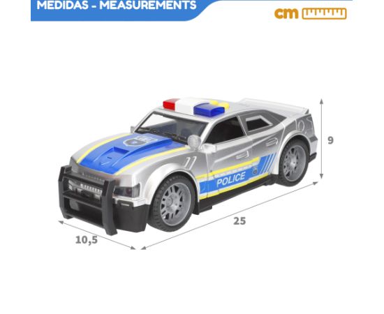 Speed & Go Auto Policija (gaisma, skaņa, inerce) 25 cm CB39055 Mašīnas un piederumi