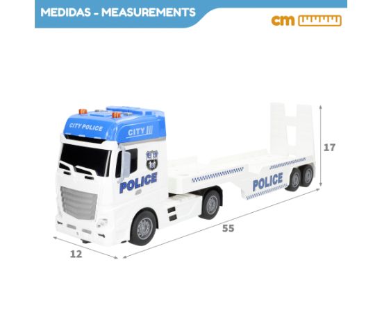 Speed & Go Auto treilers  Police ar mašīnu un helikopteri (gaisma, skaņa) 59 cm CB39050 Mašīnas un piederumi