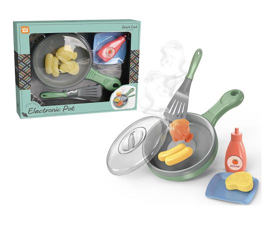 Adar Cepšanas panna ar brokastu komplektu (baterijas) 31x26 cm 612020 Bērnu rotaļu mēbeles