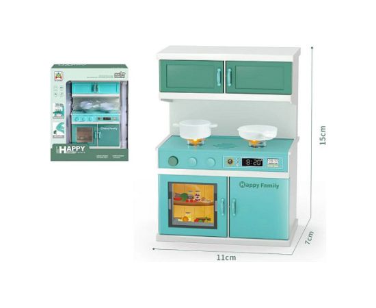 Adar Virtuves leļļu mēbeļu komplekts ar piederumiem (skaņa, gaisma) 582118 Bērnu rotaļu mēbeles