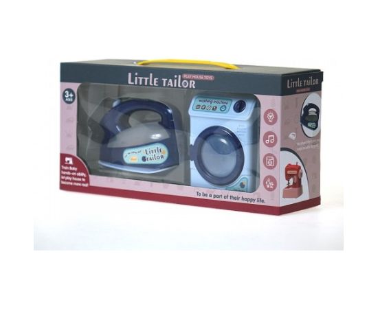 Adar Veļas mašīnas un gludekļa komplekts (skaņa, gaisma) 28x14x8cm 567115 Bērnu rotaļu mēbeles