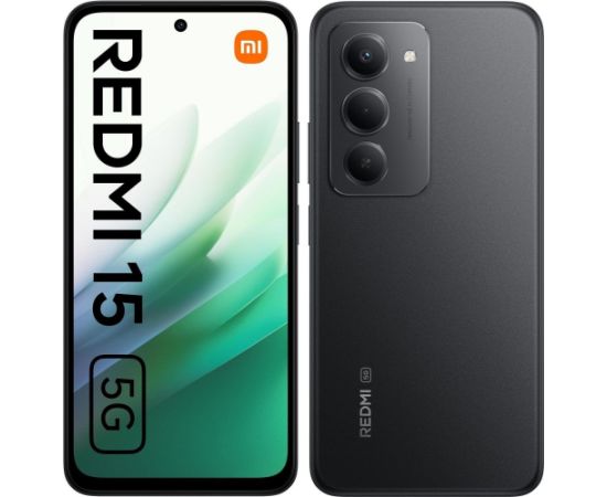 Xiaomi Redmi 15 5G Смартфон 8GB / 256GB Black Мобильные телефоны