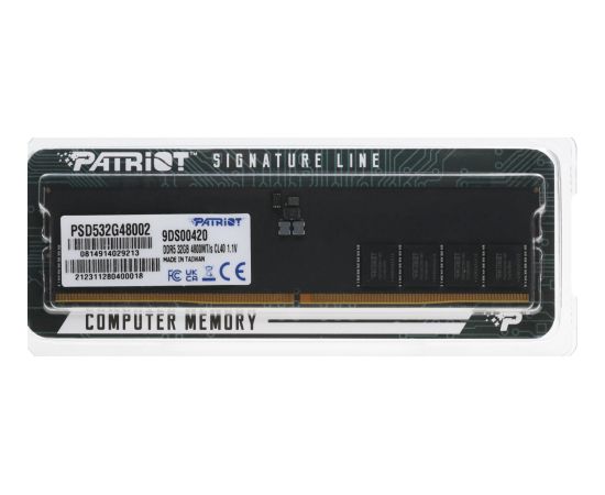 Patriot MPSD532G48002 Signature-Line RAM 32GB / DDR5 / 4800MHz Оперативная память (RAM) Patriot MPSD532G48002 Signature-Line RAM 32GB / DDR5 / 4800MHz Оперативная память (RAM)