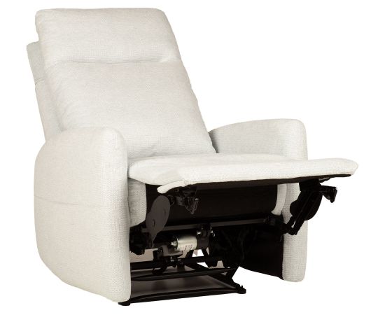 Recliner armchair KATY with electric mechanism and massage function, bluish white Jaunumi -Dārzam
