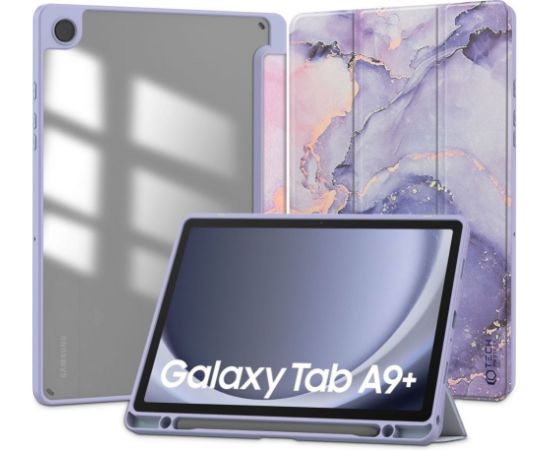 Tech-Protect   Galaxy Tab A9 Plus 11 X210 / X215 / X216 SC Pen Hybrid Case Purple Marble Maki Planšetdatoriem