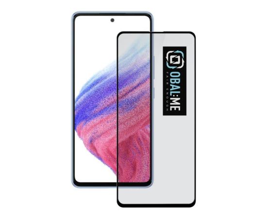 iLike Samsung  OBAL:ME 5D Glass Screen Protector for Samsung Galaxy  A52/A52 5G/A52s 5G/A53 5G Black Ekrānu aizsardzība