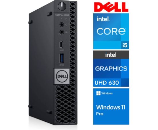 DELL 7060 Micro i5-8500T 8GB 256SSD M.2 NVME WIN11Pro Kомпьютеры после ремонта