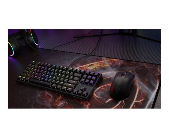 Genesis ZIRCON 500 G2 Wireless/Wired Gaming Mouse 2.4 GHz, Bluetooth, USB Black Peles, ievadierīces