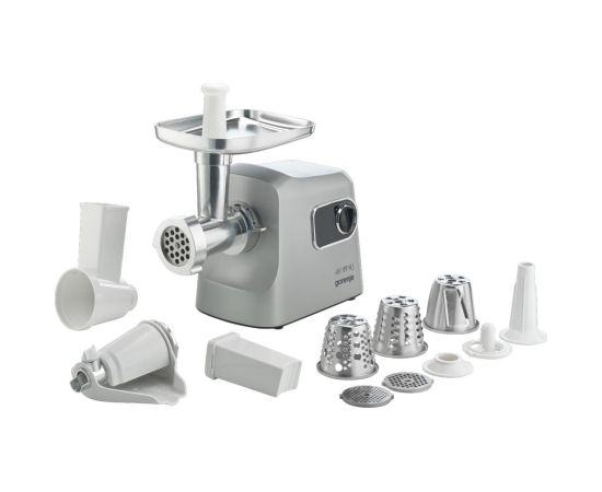 Gorenje MG2500DS Meat grinder, 2500 W, Grinding capacity (kg/min) 2.8, Stainless Steel/White Gorenje Gaļas maļamās mašīnas