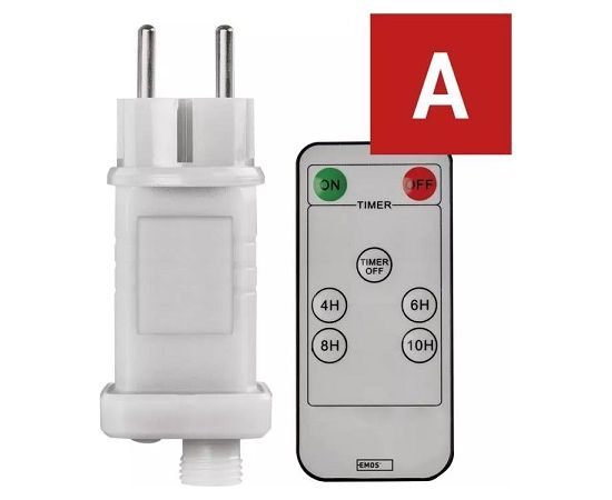 Barošanas avots EMOS CONNECTING vītnēm, 30Vdc, 12W, ar tālvadības pulti, IP44, EMOS Dekoratīvais apgaismojums 