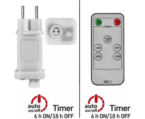 Barošanas avots EMOS CONNECTING vītnēm, 30Vdc, 12W, ar tālvadības pulti, IP44, EMOS Dekoratīvais apgaismojums 