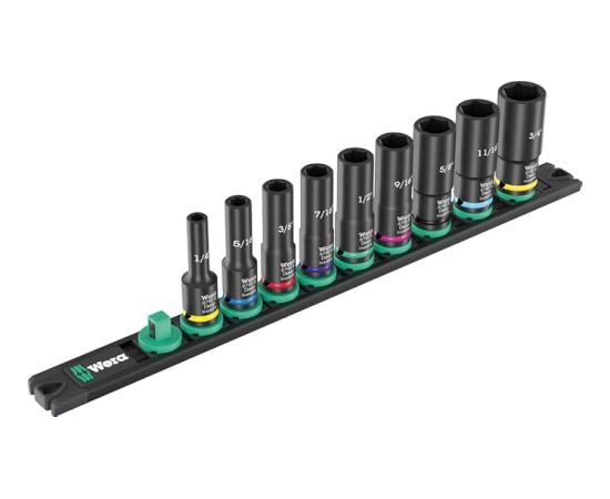 Uzgriežņu galviņu komplekts Wera 05005591001; 3/8''; 9 gab. Mehāniskie instrumenti