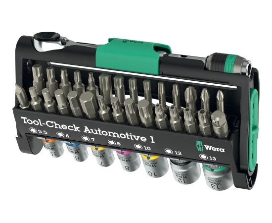 Muciņu ar uzgaļiem komplekts Wera WE05049065001; 38 gab. Mehāniskie instrumenti