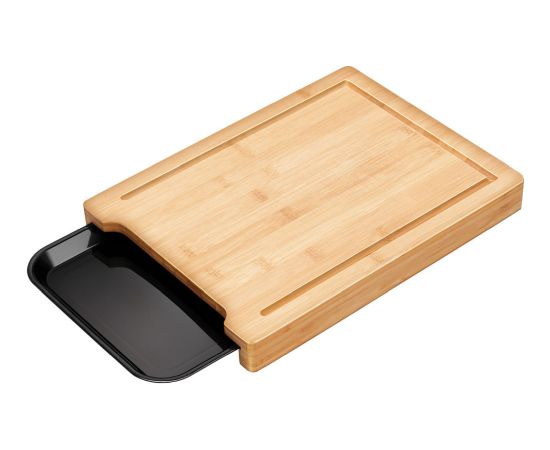 Smile SDB-5 Bambusa griešanas dēlis ar paplāti 36x27x4cm Jaunumi Sadz. tehnika