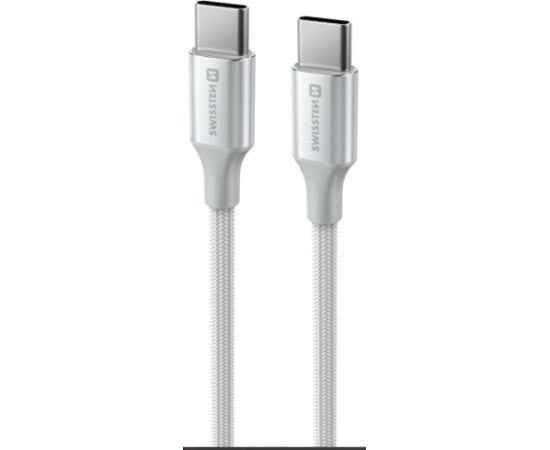 Swissten Textile II USB-C - USB-C Kабель для передачи данных и зарядки 1.5m Дата USB-кабели