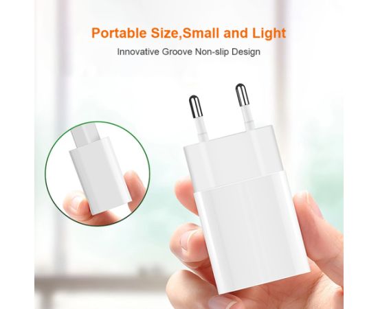 Зарядное устройство EGA C02 USB 5V | 2A белый (повреждённая упаковка) Зарядные устройства