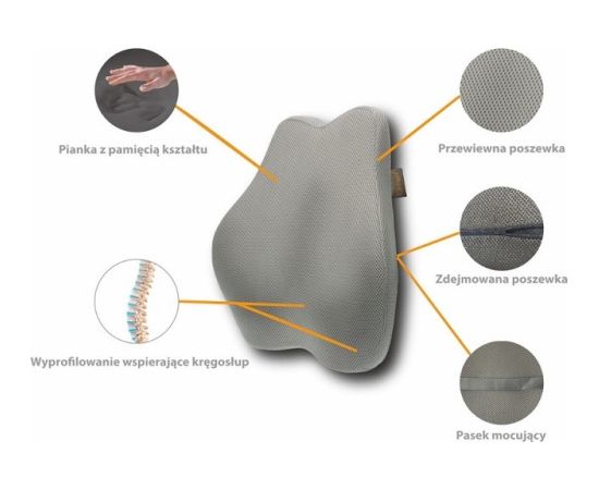 MDH Shape&Rest memory lumbar pillow Велосипеды