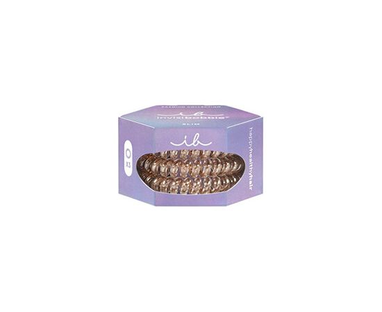 Invisibobble Slim Premium Bronze me Pretty - Gumička do vlasů ( 3 ks ) Matu kopšana