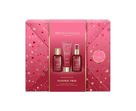 Baylis & Harding Midnight Cherry Pamper Trio - Dárková sada Ķermeņa kosmētika