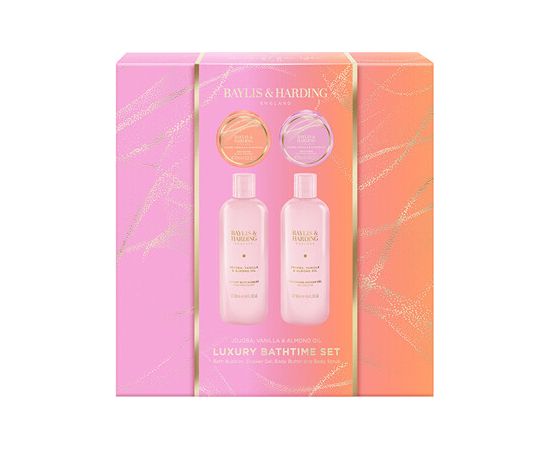 Baylis & Harding Luxury Bathtime Set ( Jojoba, Vanilka & Mandlový olej ) - Dárková sada Ķermeņa kosmētika