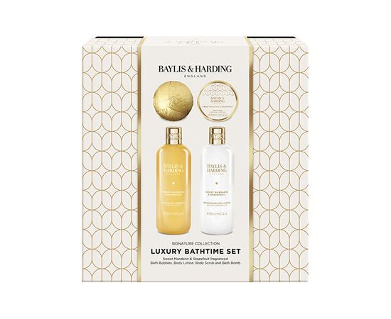 Baylis & Harding Luxury Bath Time Set ( Mandarinka & Grapefruit ) - Dárková sada koupelové péče Ķermeņa kosmētika