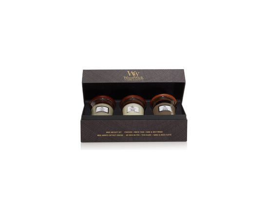 Woodwick Mini Woody Gift set of small candles 85.0g Ароматы для дома и комнаты