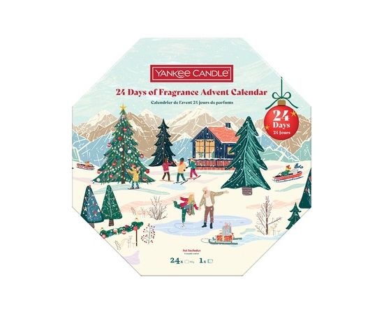 Yankee Candle 24 Days of Fragrance Advent Calendar - Adventní kalendář votivních svíček 1.0ks Smaržas - NESAKĀRTOTS