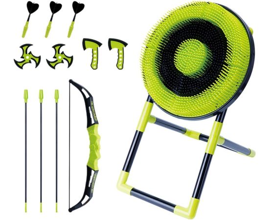 Enero 4-vienā SPĒĻU KOMPLEKTS: ŠAUTRIŅAS, LOKS, CIRVIJS, ŠURIKENS Šautriņas un aksesuāri