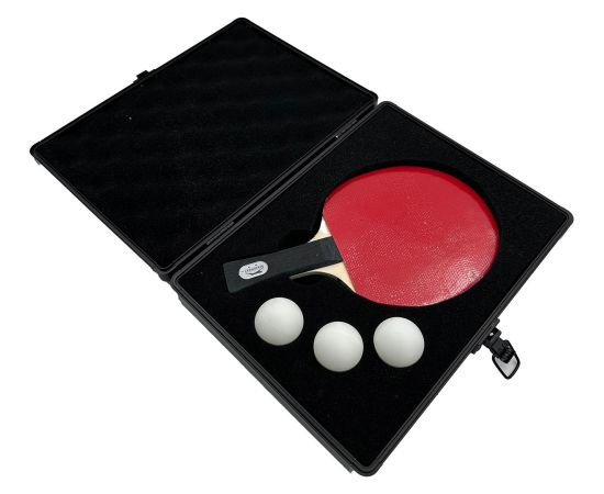 Galda tenisa raketes un 3 bumbiņu maciņš JOOLA ALU LASER BLACK Galda teniss